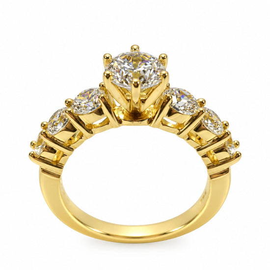 Anillo de Compromiso Un mismo Destino en oro 18k – Jade18k