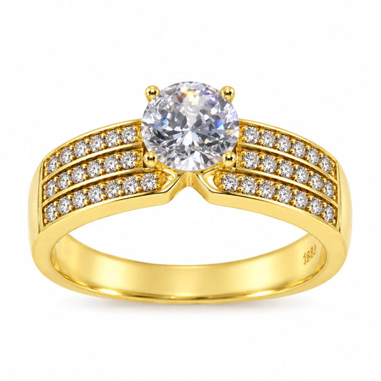 Anillo de Compromiso "Irina" en oro 18k – Jade18k