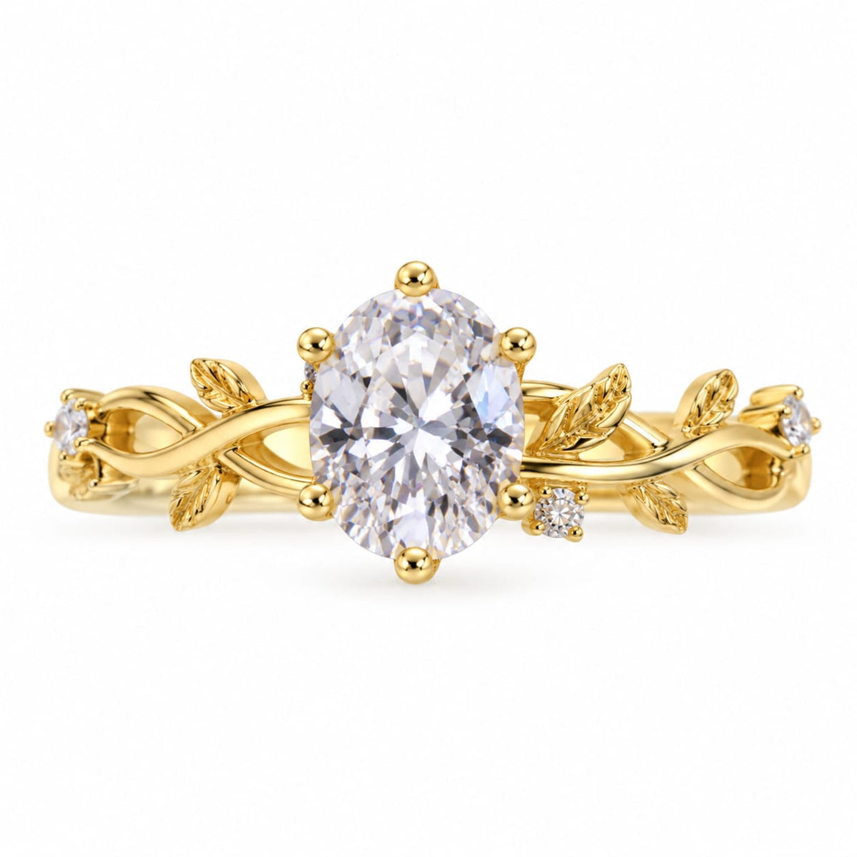 Anillo Flor de Luz en oro 18k