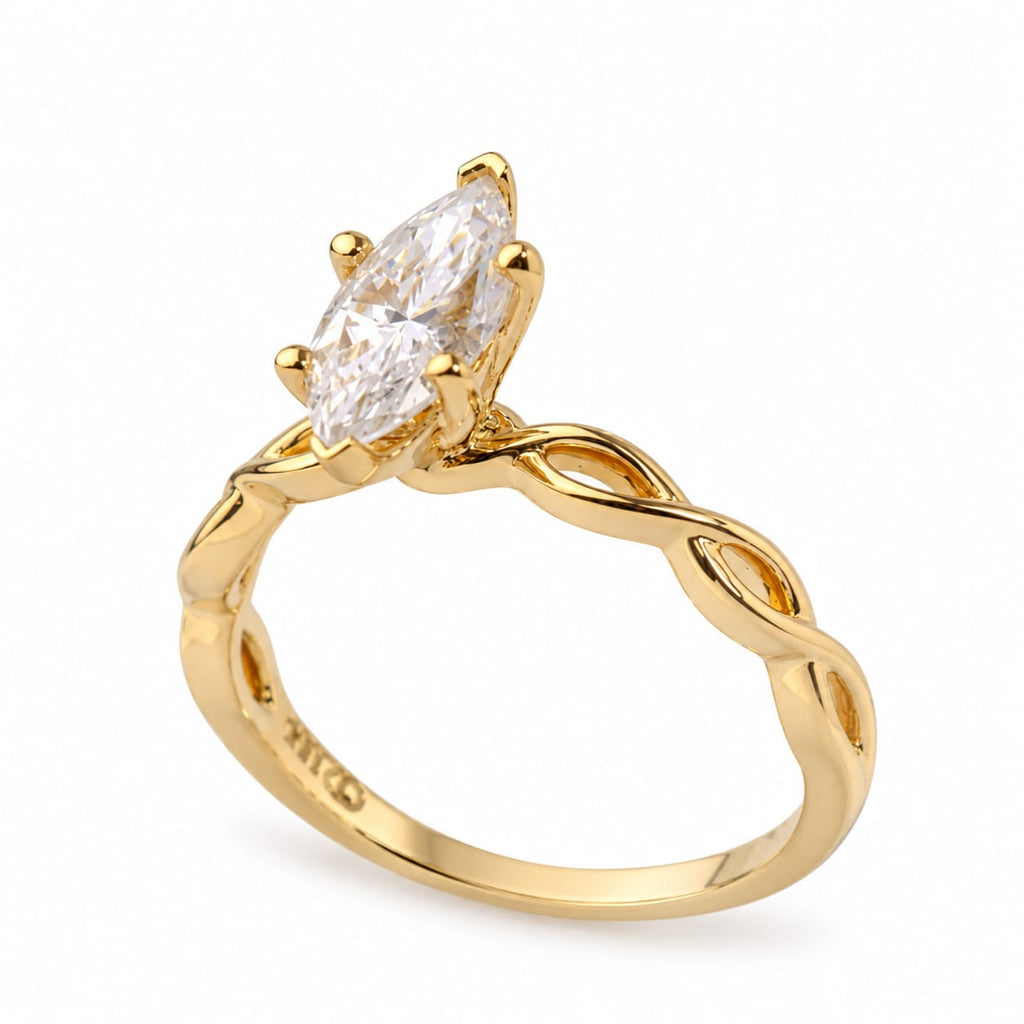 Anillo de compromiso con Moisanita El brillo de amor