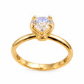 Anillo  de compromiso Solitario amor