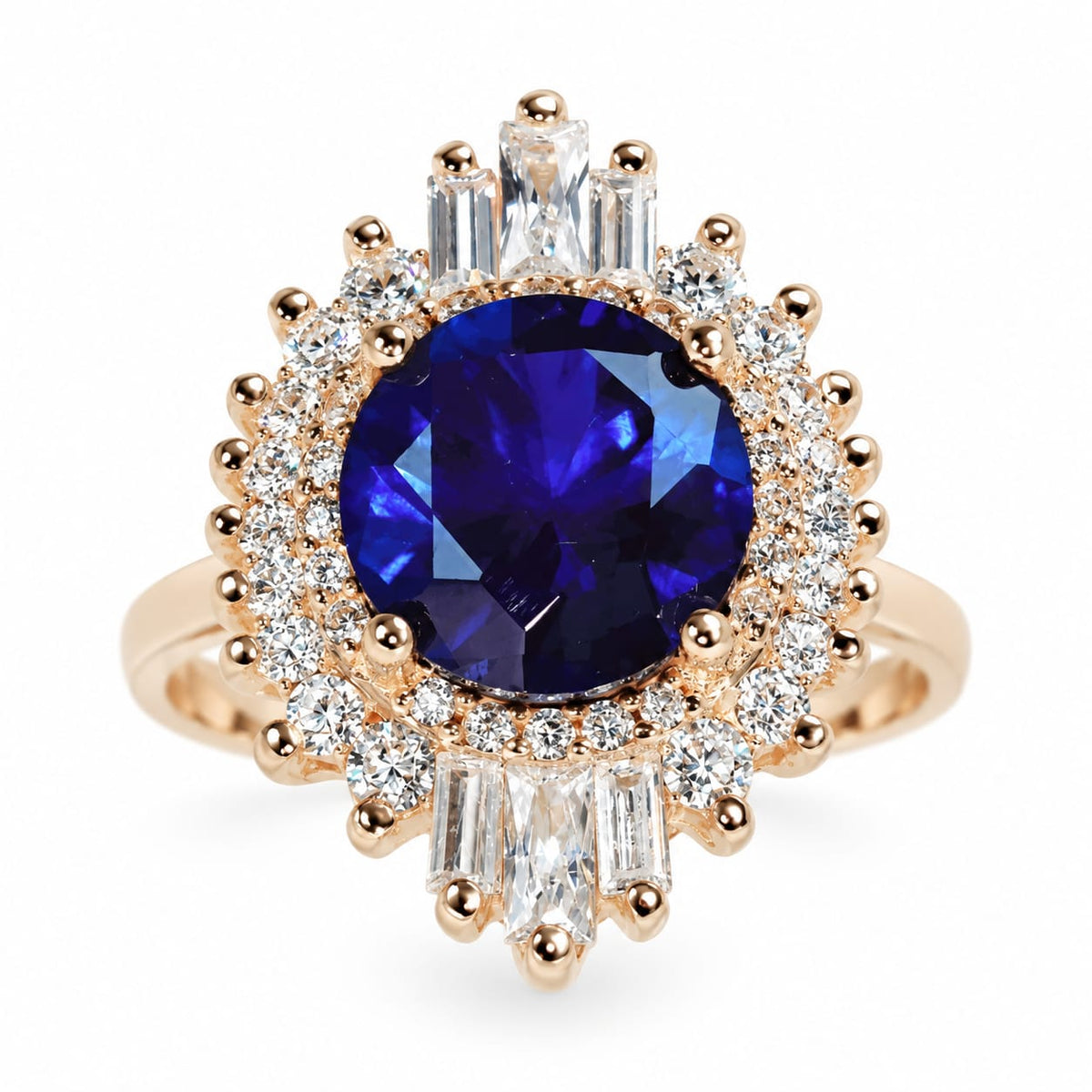 Anillo de Compromiso "Azul Noche"