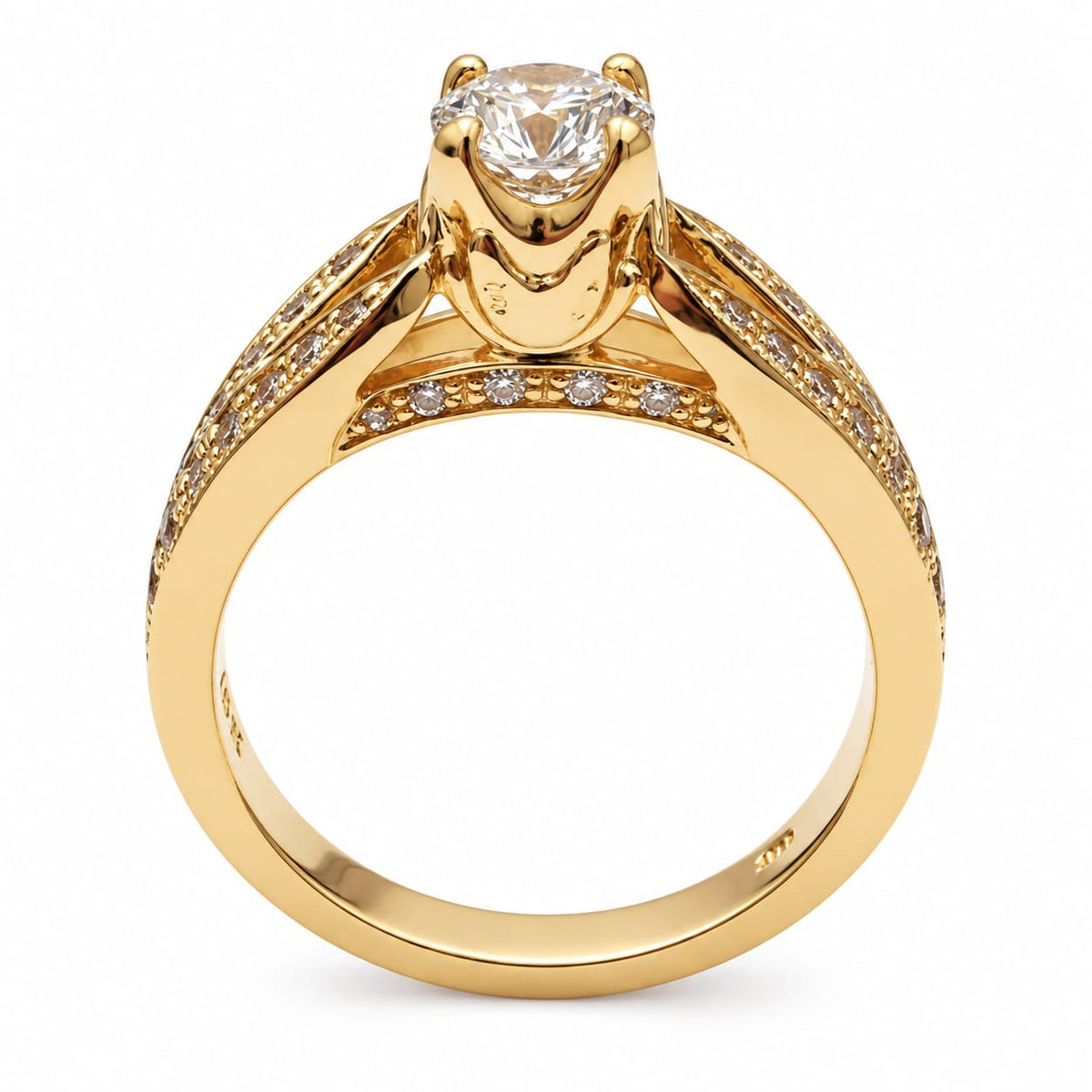 Anillo de Compromiso Rosa Flor