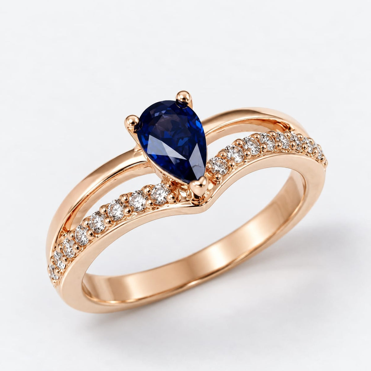 Anillo "Gota Blue"