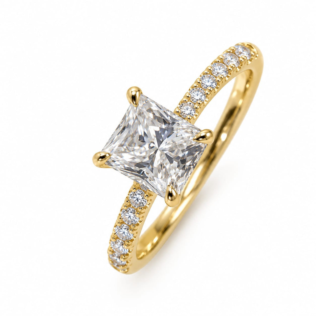Anillo con piedra rectangular