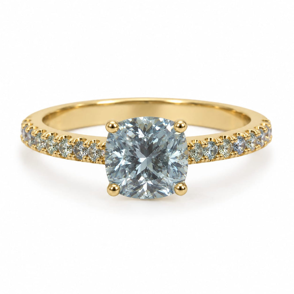 Anillo con piedra cuadrada