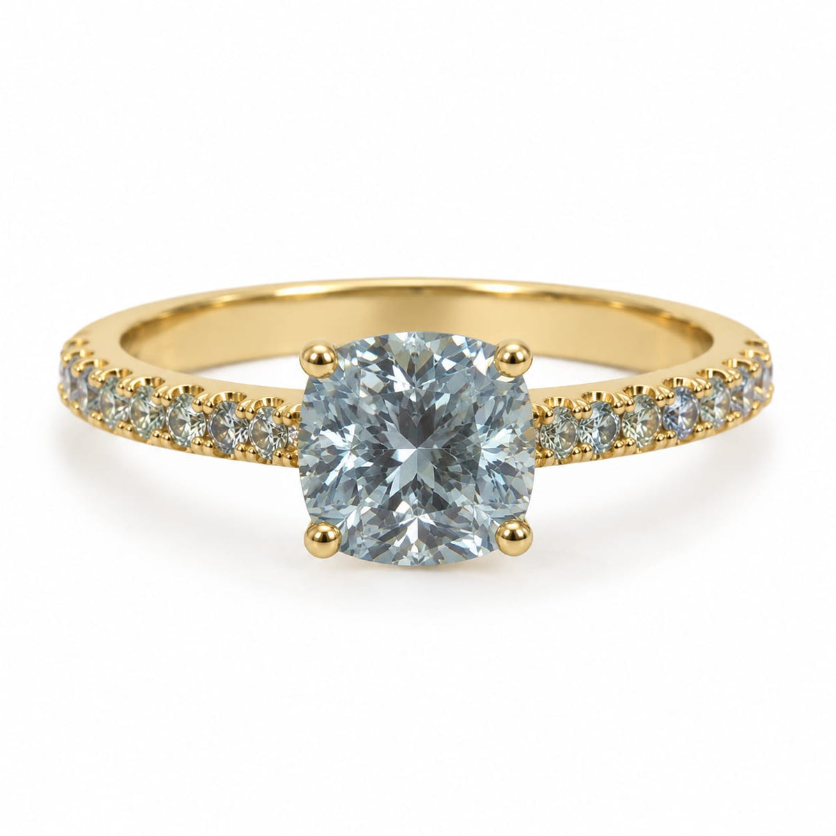 Anillo con piedra cuadrada