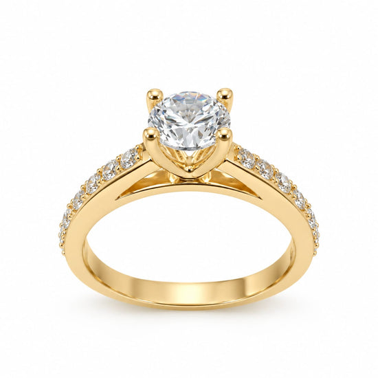 Anillo de compromiso Miranda en oro 18k – Jade18k