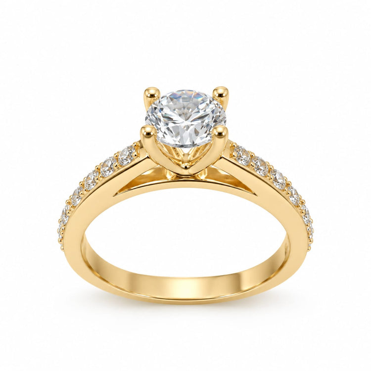 Anillo de compromiso Miranda en oro 18k – Jade18k