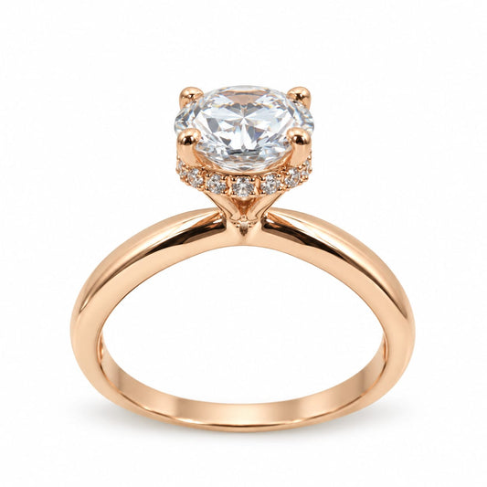 Anillo Circón Brillo Eterno en oro 18k – Jade18k