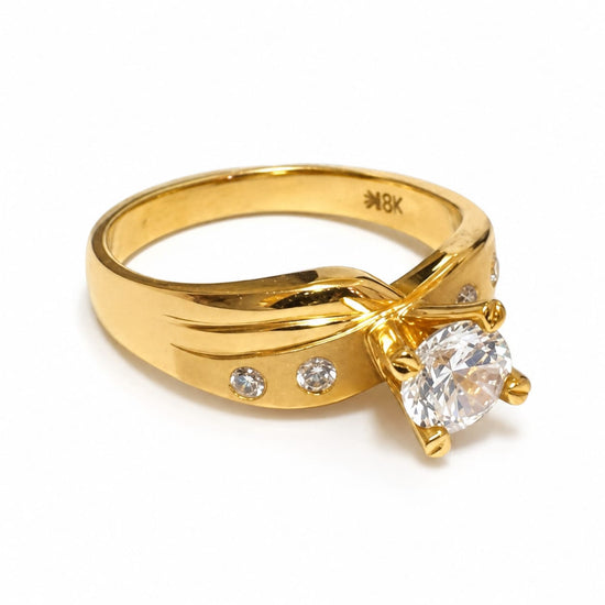 Anillo de Compromiso Begoña en oro 18k – Jade18k