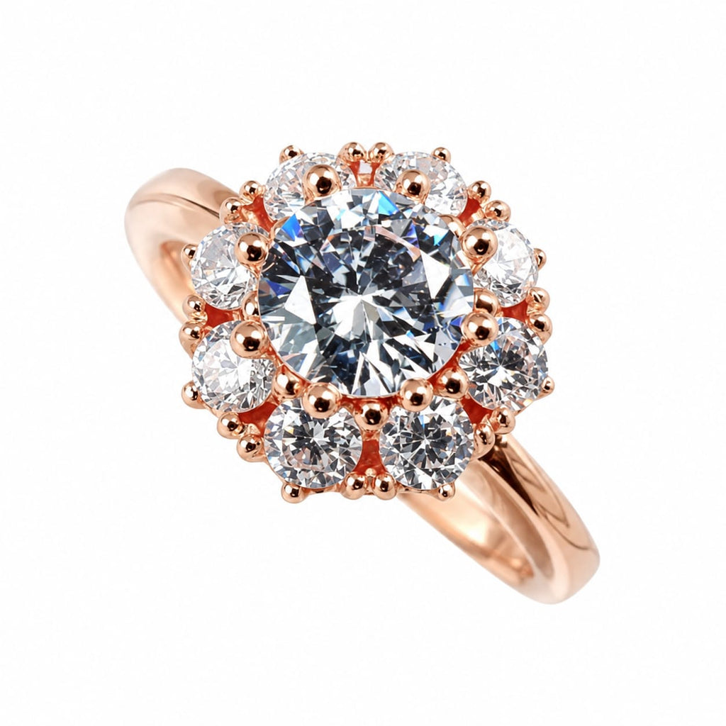 Anillo de compromiso tipo Roseta