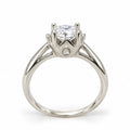 Anillo de compromiso en oro blanco
