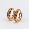 Aretes argolla en oro 18k