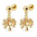 Aretes colgantes árbol de la vida