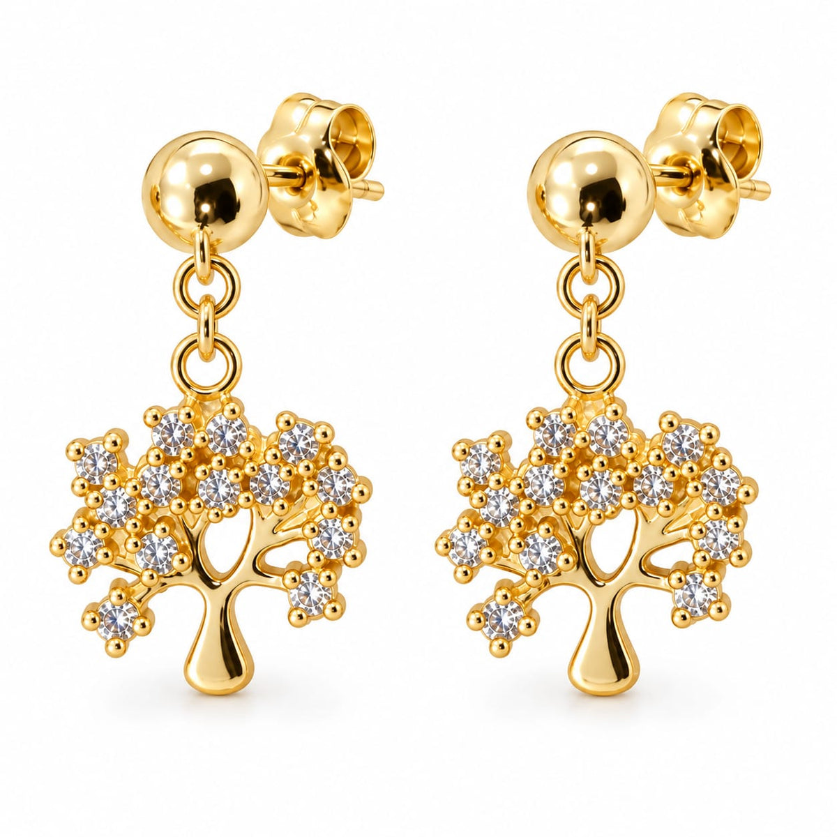 Aretes colgantes árbol de la vida