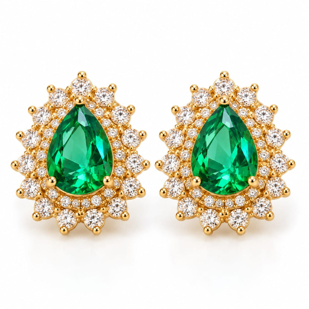 Aretes Circón Gold Fantasy