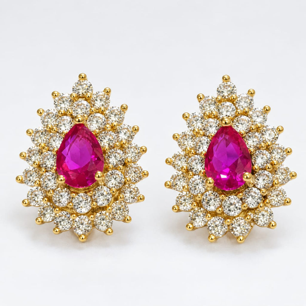 Aretes Circón Luxury Rose