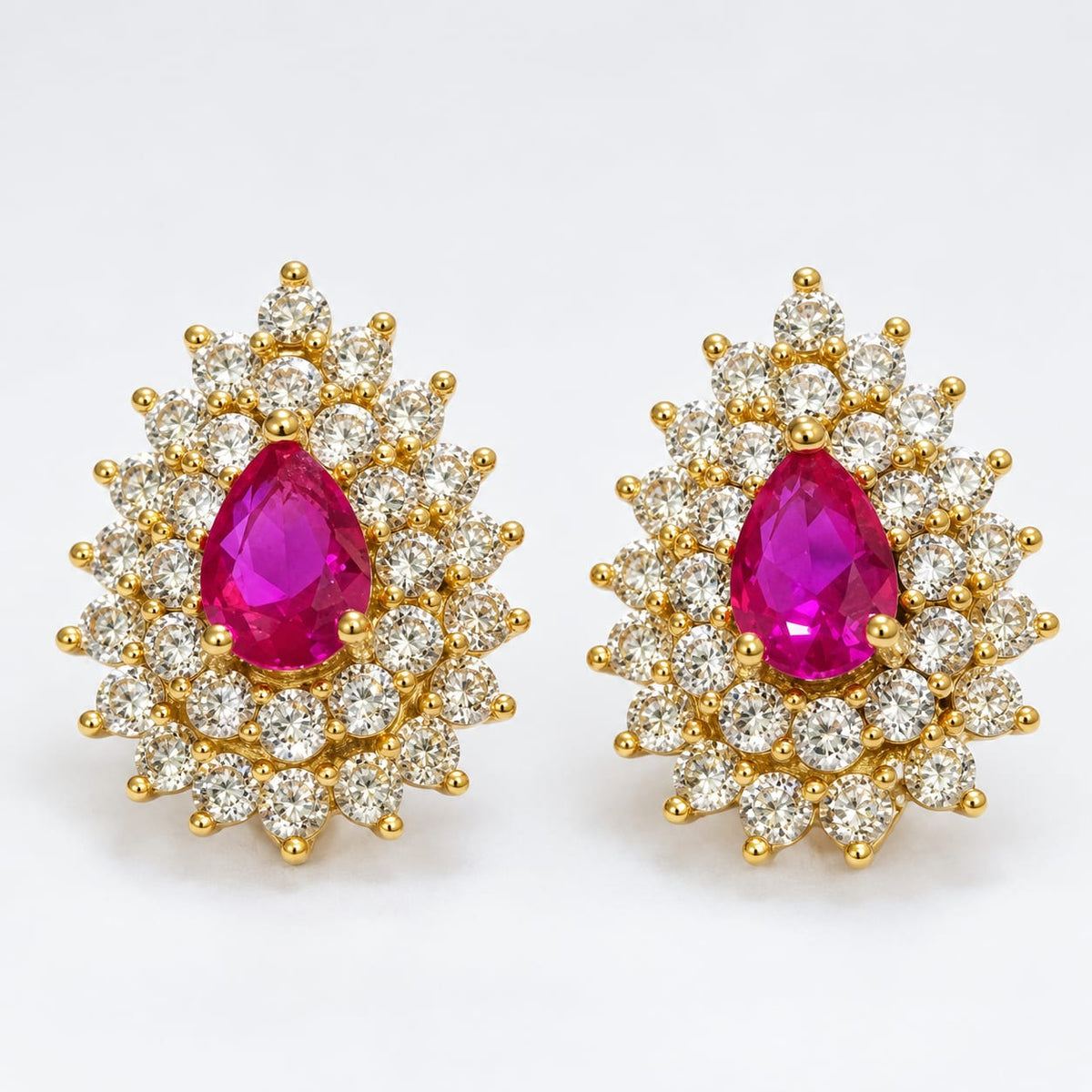 Aretes Circón Luxury Rose