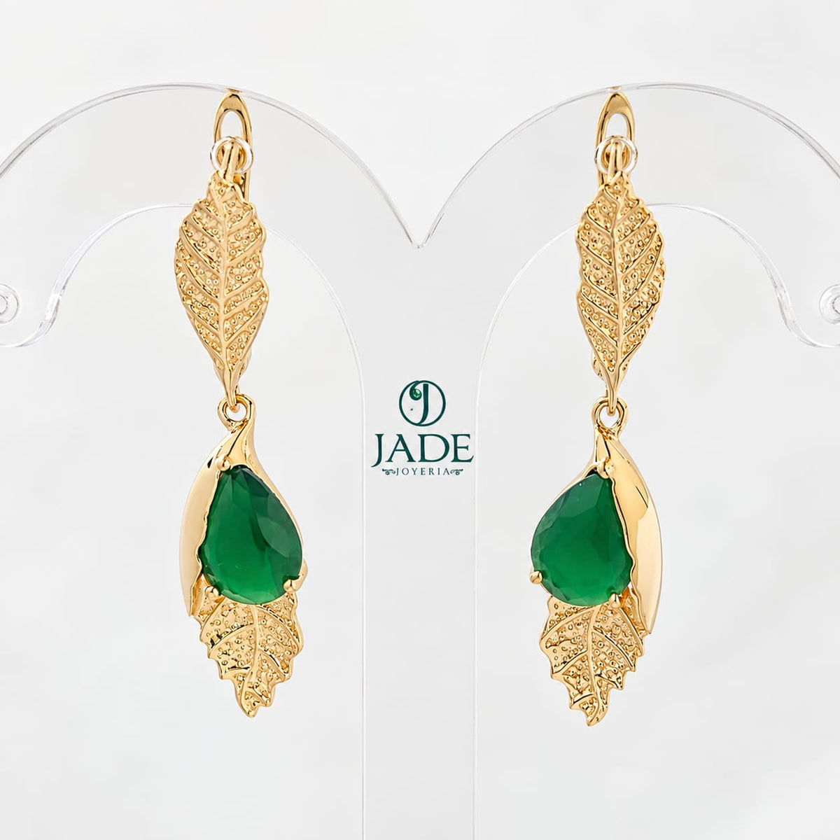 Aretes de hoja colgante
