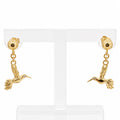 Aretes colgantes de colibrí