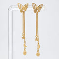 Aretes largos de Mariposa