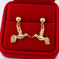 Aretes colgantes de colibrí