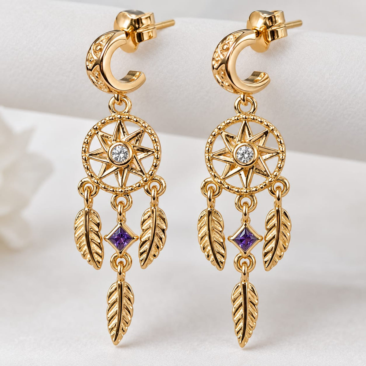 aretes colgantes atrapa sueños