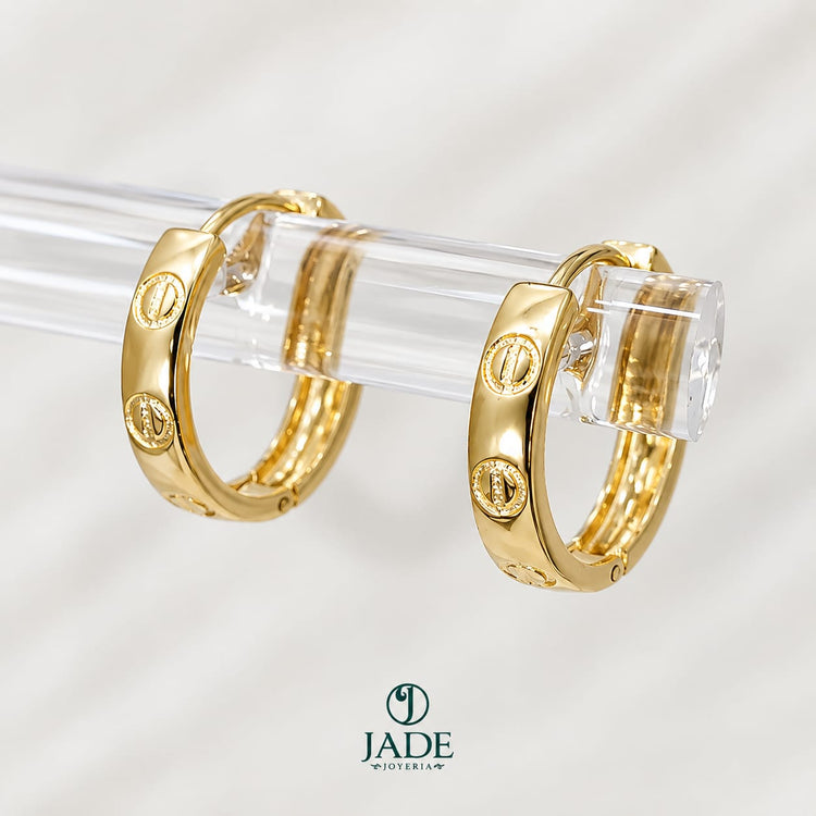 Argollas tipo cartier en oro 18k – Jade18k