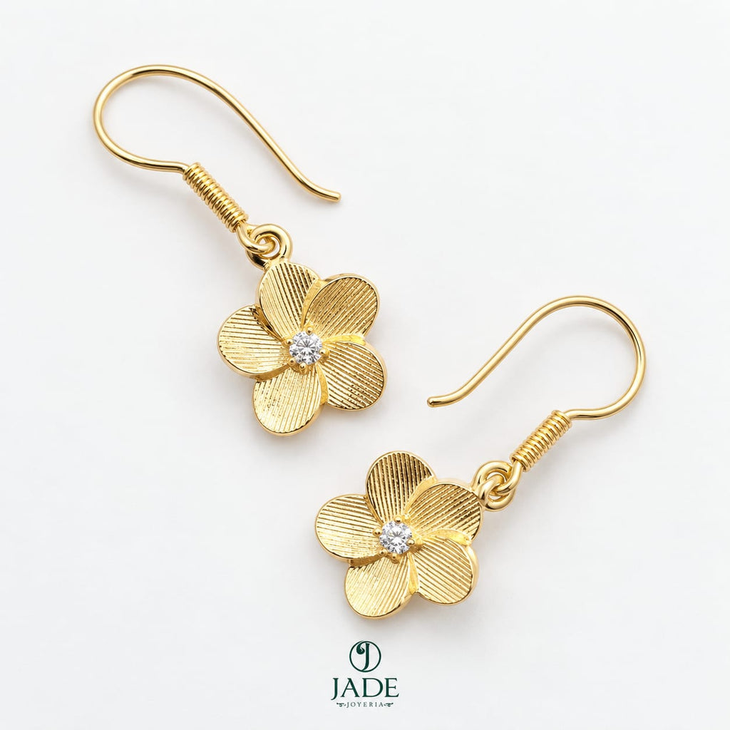 Aretes colgantes Flor de Amor