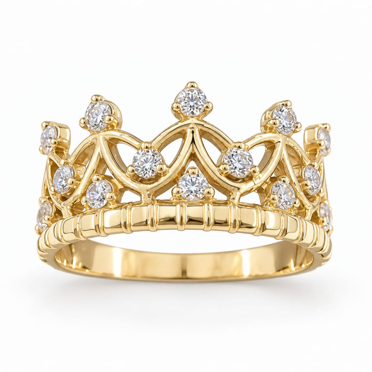 Anillo Corona Gold Ley Oro 18k – Jade18k