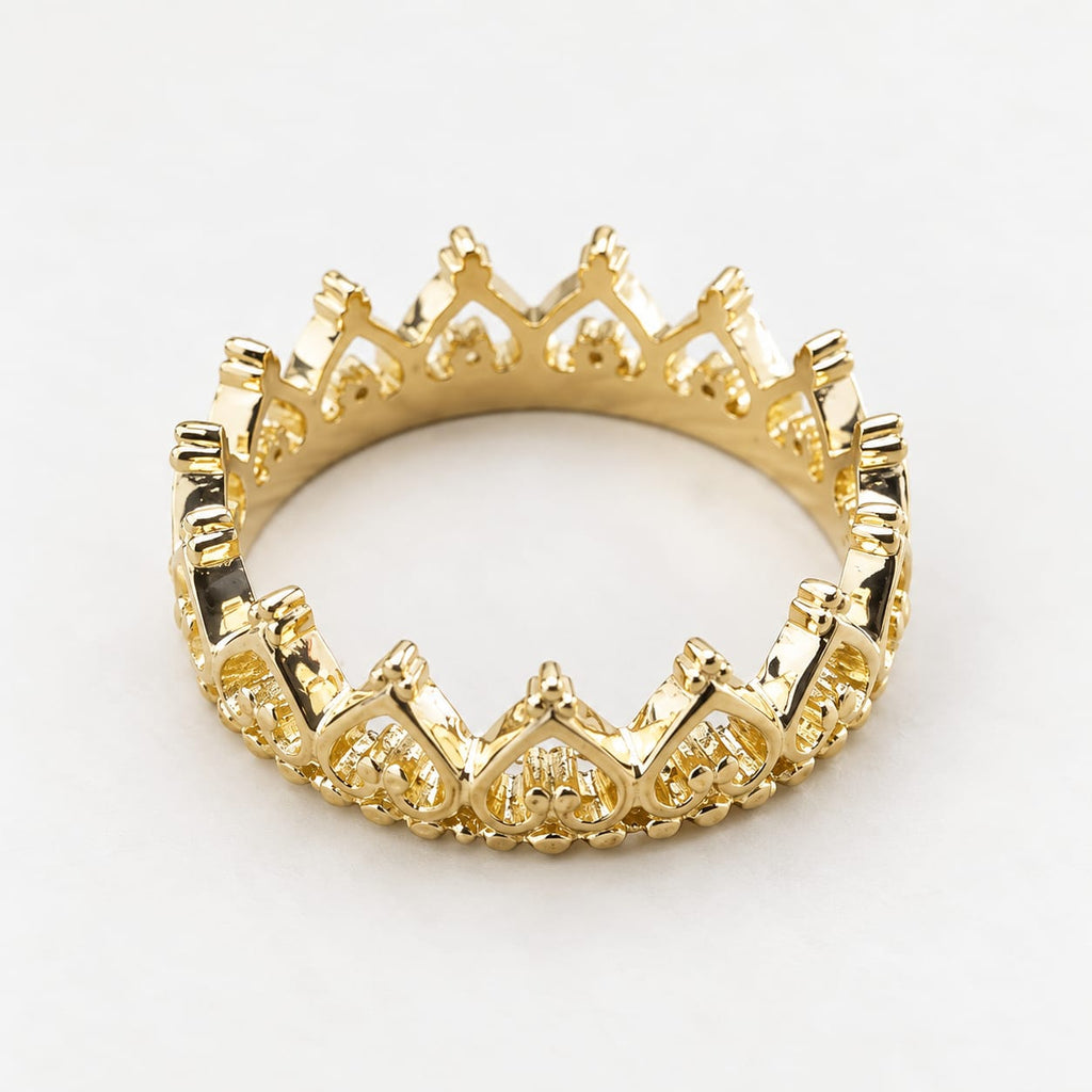 Anillo Corona Reyna de Corazón