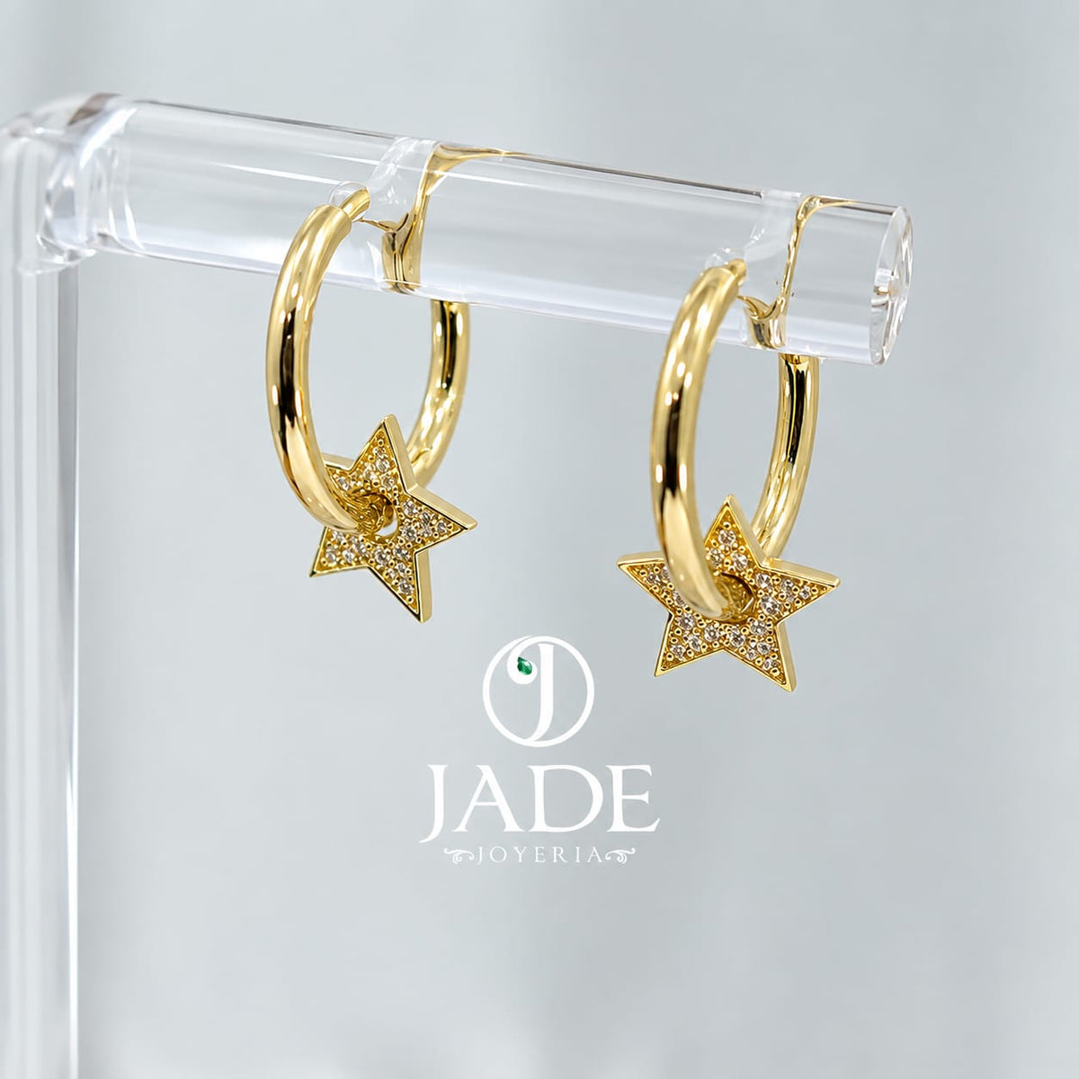 Argollas con estrellas