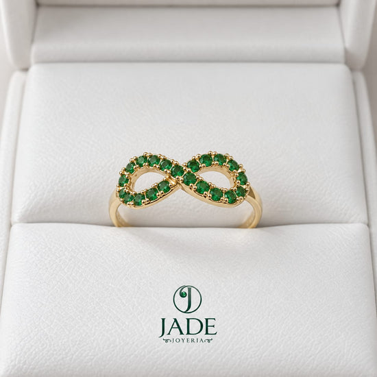 Anillo Infinity en oro 18k – Jade18k