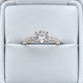 Anillo Ángela de compromiso en plata ley