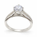Anillo de compromiso "Camila" en plata fina