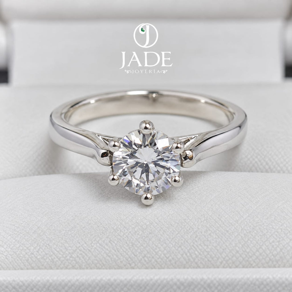 Anillo de compromiso Royal en plata ley