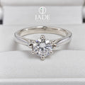 Anillo de compromiso Royal en plata ley