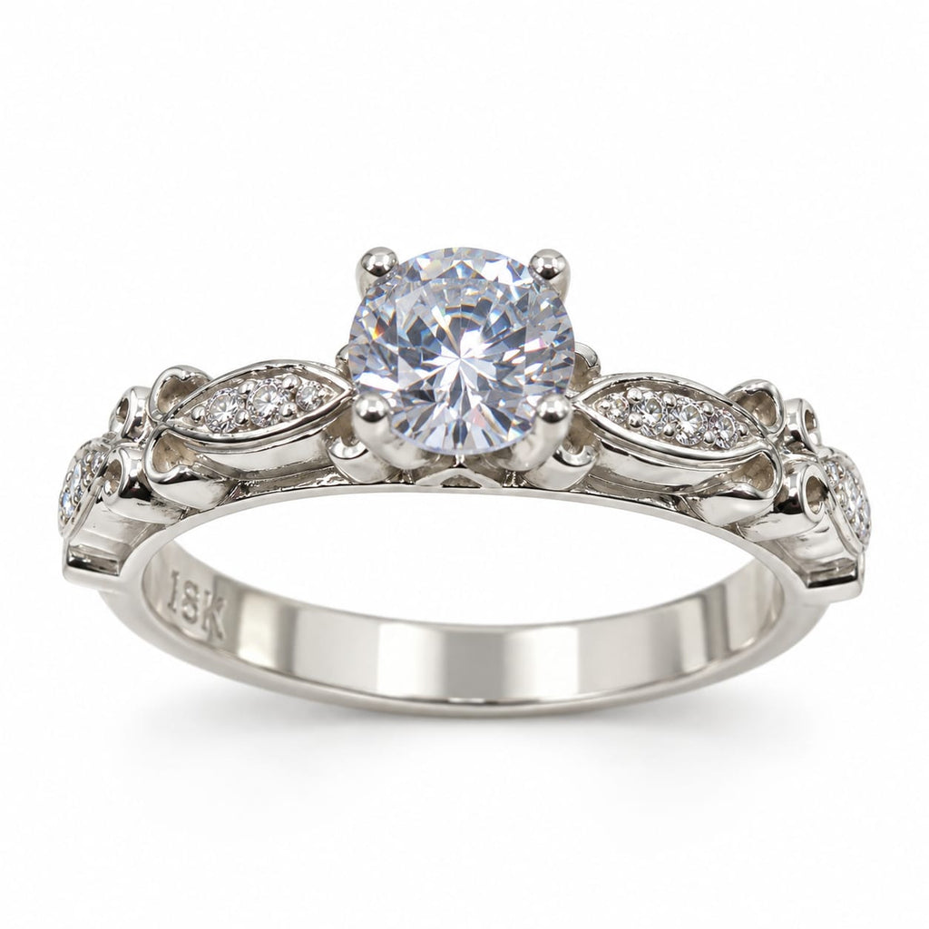 Anillo de Compromiso en Plata "Vintage"