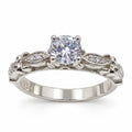 Anillo de Compromiso en Plata "Vintage"
