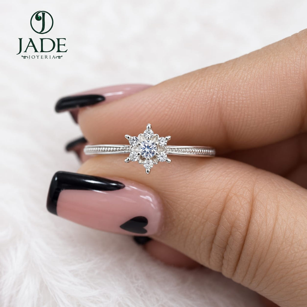 Anillo Luciana en plata fina