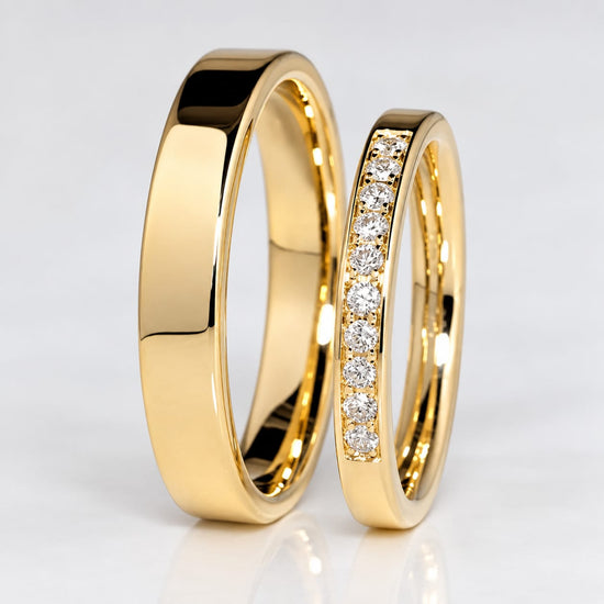 Aros de Boda "Amor de Verano" en oro 18k – Jade18k