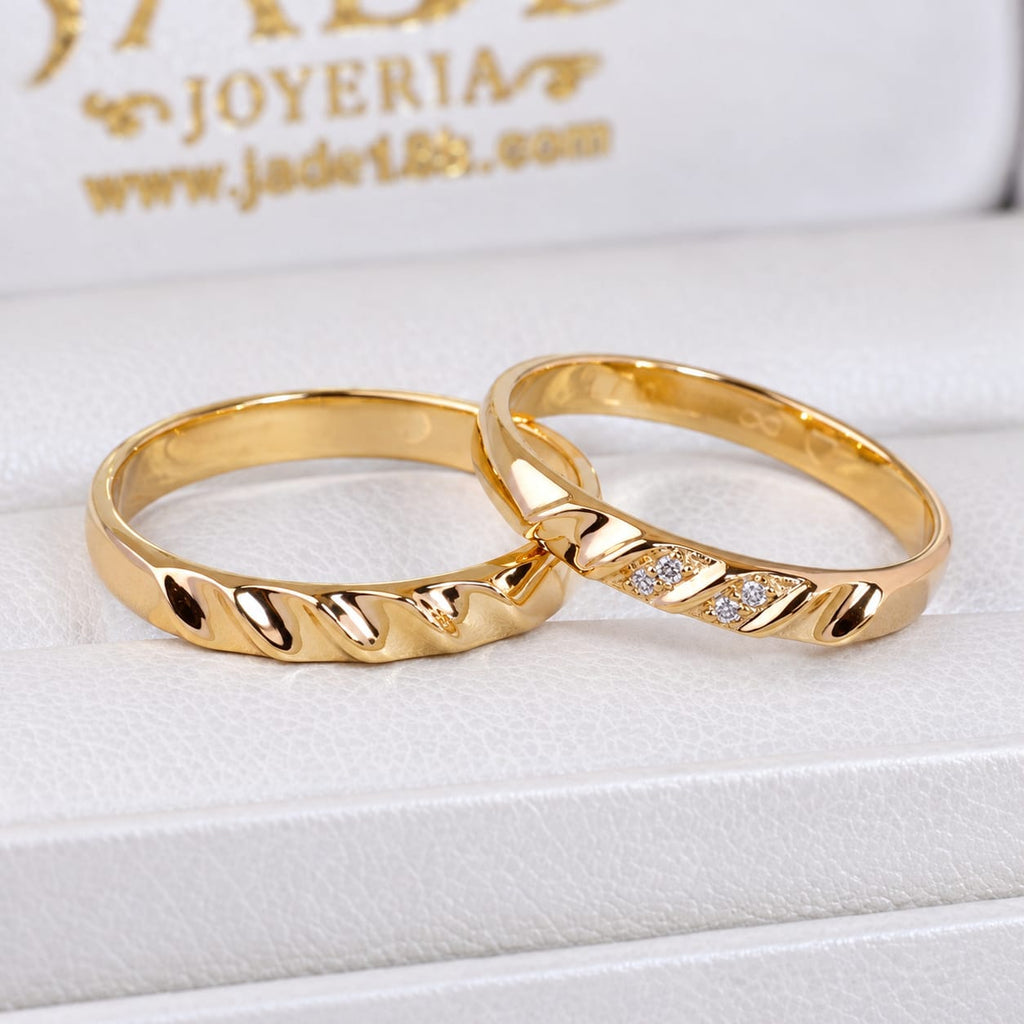 Aros de boda 18k Amor guardian