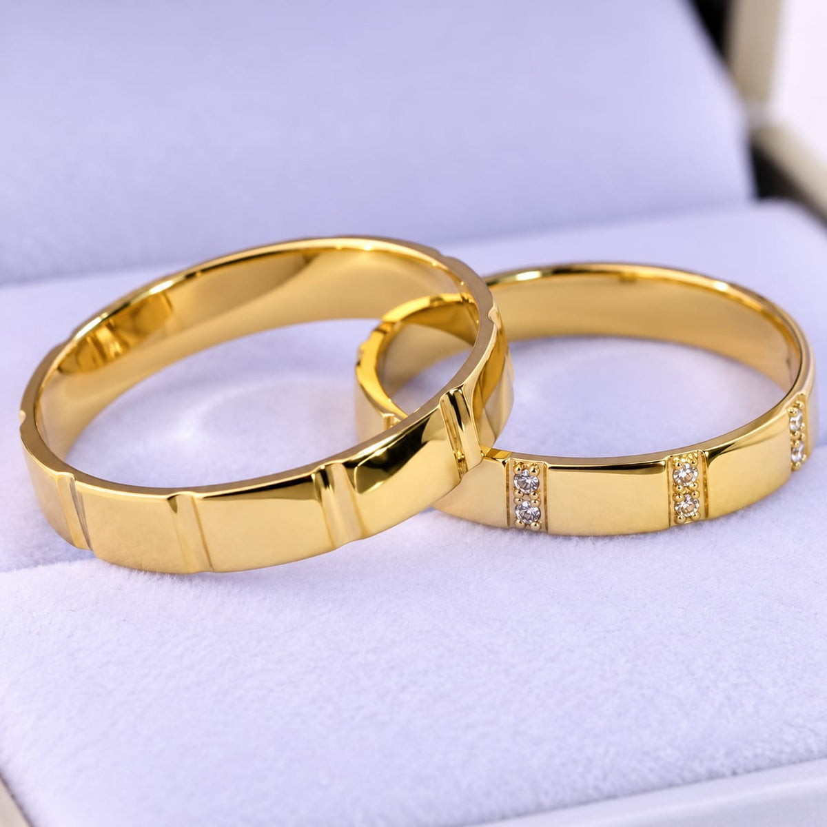 Aros de boda 18k  Esencia de amor