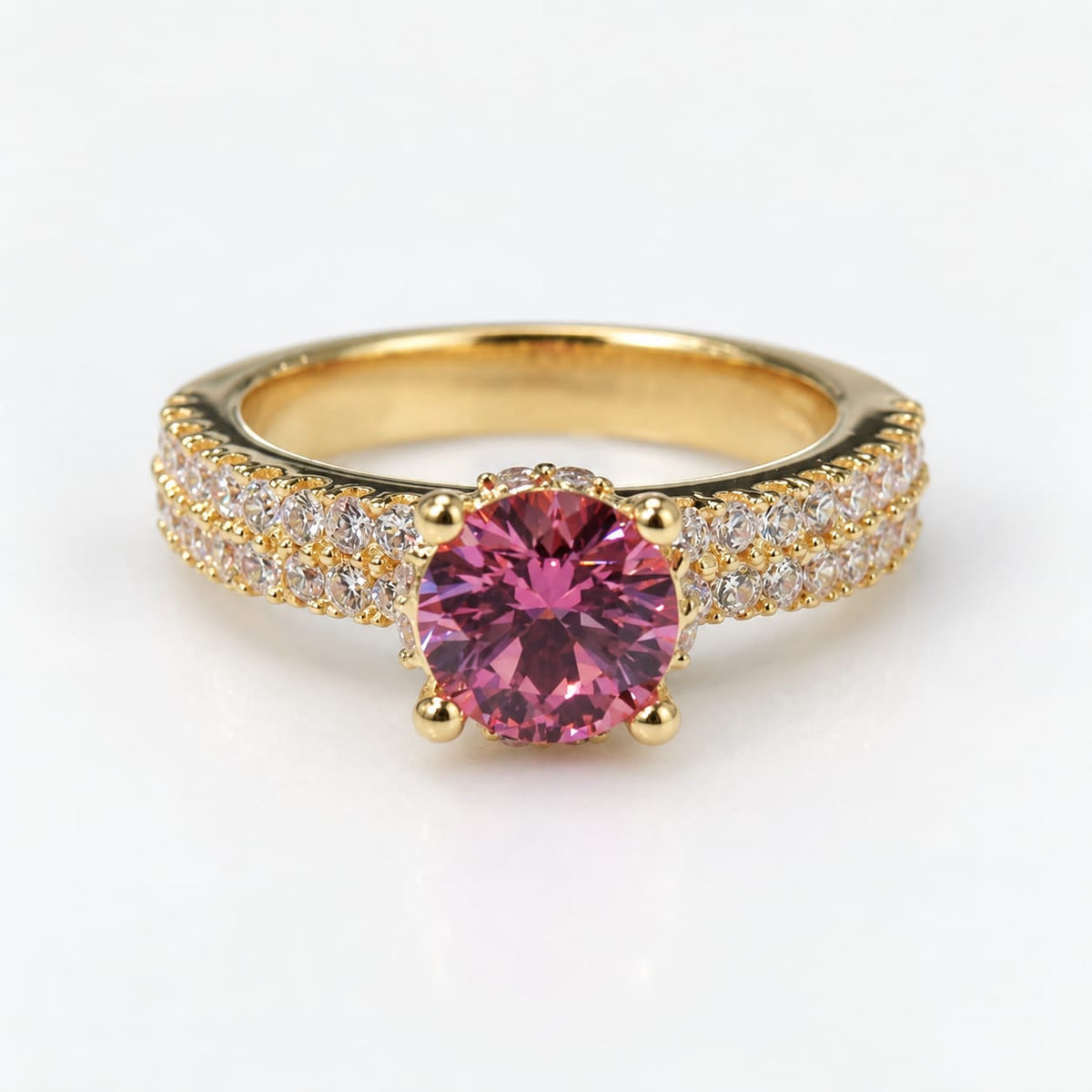 Anillo con piedra Rosa