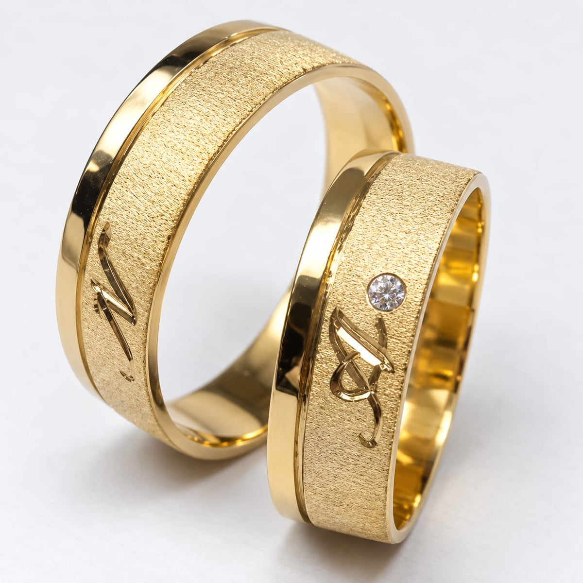 Aros de boda Iniciales