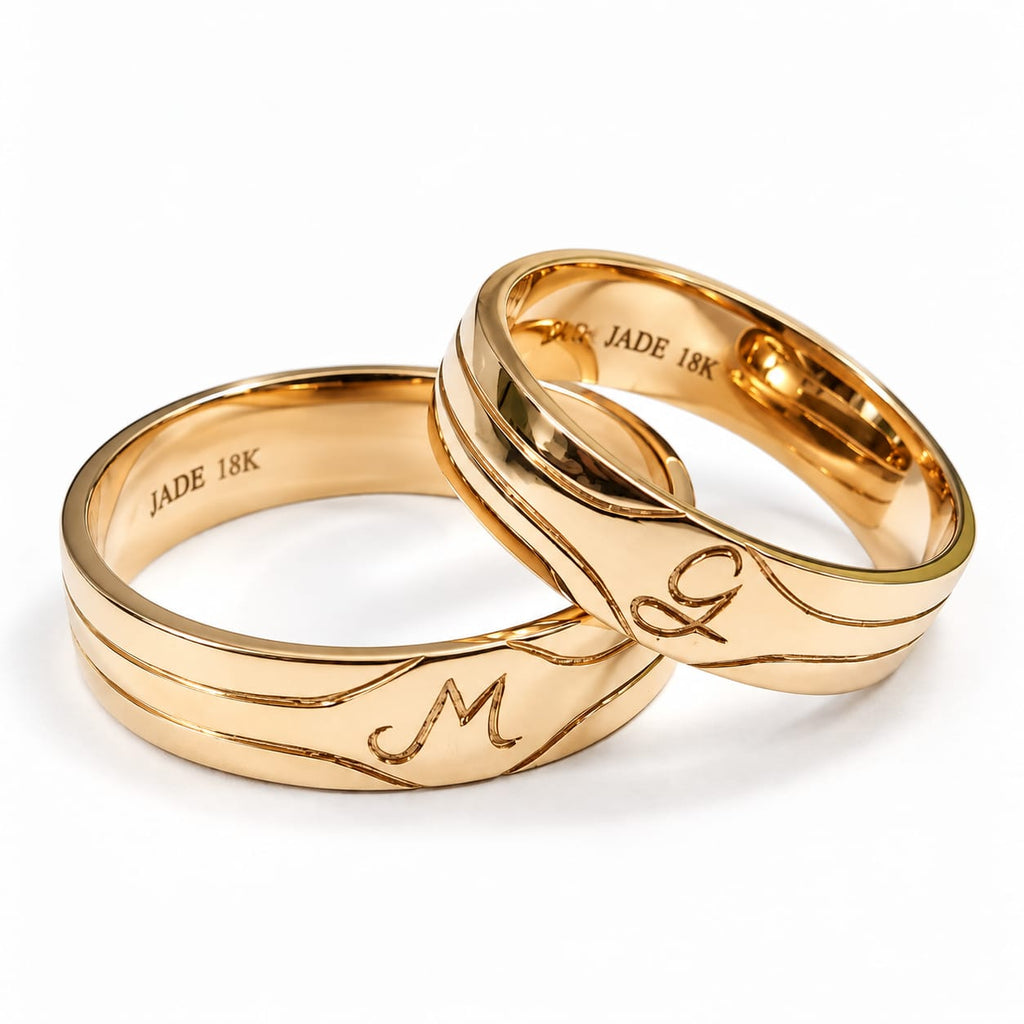 Aros de Boda Nuestras Iniciales