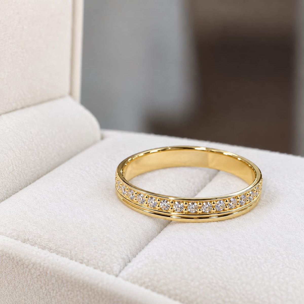 Aro de Boda con Moissanite Latido de Amor