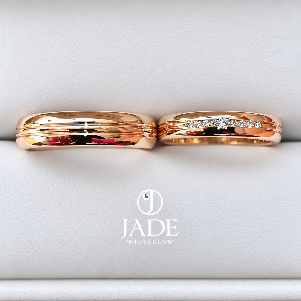 Aros de matrimonio doble linea