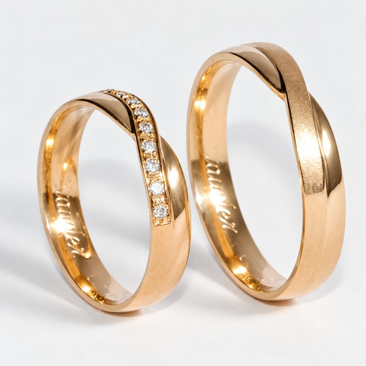 Alianzas de boda Infinito en Oro de 18k